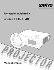 Sanyo PLC-XL40 Mode D'emploi