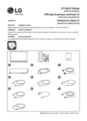 LG 55EW5G-V Guide D'installation