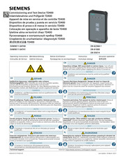 Siemens TD400 Notice D'utilisation