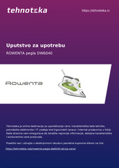 Rowenta DW6040 Mode D'emploi