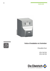 De Dietrich CFU 36 F30 Notice D'installation Et D'entretien