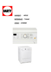 Miele Softtronic T 4468 C Mode D'emploi