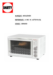 Moulinex Activys AHK1 Mode D'emploi