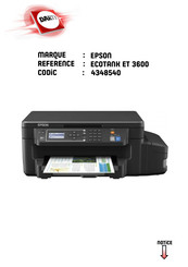 Epson L605 Guide D'utilisation