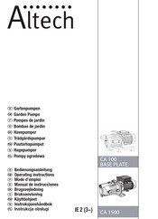 Altech CA 100 BASE PLATE Mode D'emploi