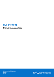 Dell P122F Manuel Du Propriétaire