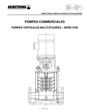 Armstrong 4700 Serie Directives D'installation Et D'utilisation