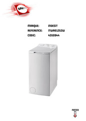 Indesit ITWA61252W Mode D'emploi