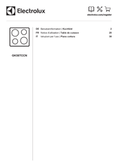 Electrolux GK58TCCN Notice D'utilisation