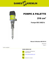 SAMES KREMLIN REX SH0216 Manuel D'utilisation