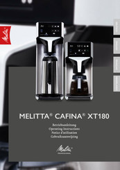 Melitta Cafina XT180 Notice D'utilisation