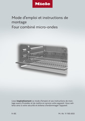 Miele H 7340 BM Mode D'emploi Et Instructions De Montage