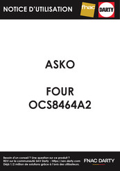 Asko OCS8464S Mode D'emploi