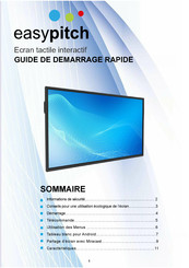 Easypitch EP-75EL03 Guide De Démarrage Rapide