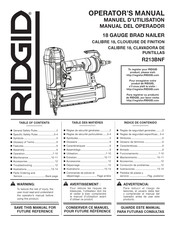 Rigid R213BNF Manuel D'utilisation