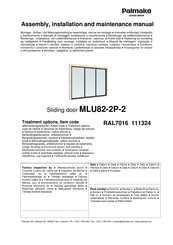 Lemeks Palmako MLU82-2P-2 Assemblage, Manuel De Montage Et D'entretien