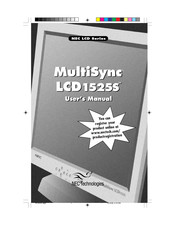 NEC MultiSync LCD1525S Mode D'emploi