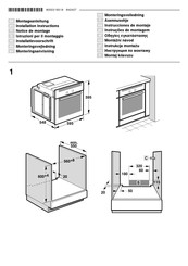 Siemens HB43G1541F Notice De Montage