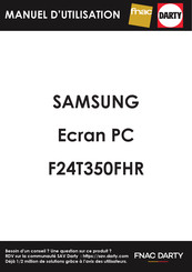 Samsung F24T350FHR Manuel De L'utilisateur