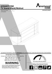 Ameriwood HOME 4294407COM Instructions D'assemblage