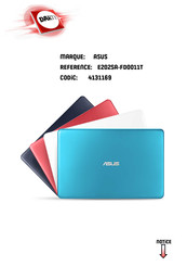 Asus EeeBook E202SA-FD0011T Manuel Électronique