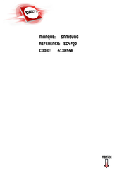 Samsung SC47Q0 Guide De L'utilisateur