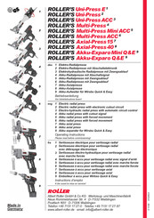 Roller Uni-PressACC Manuel D'utilisation