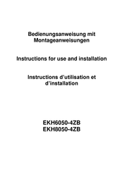 VonReiter EKH8050-4ZB Instructions D'utilisation Et D'installation