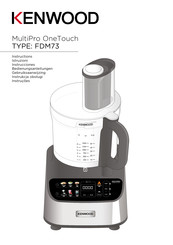 Kenwood MultiPro OneTouch FDM73 Instructions