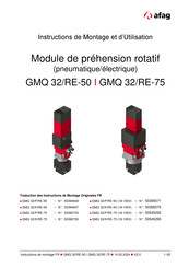 Afag GMQ 32/K/RE-75 Instructions De Montage Et D'utilisation