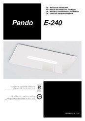 Pando E-240 Manuel D'utilisation Et D'installation