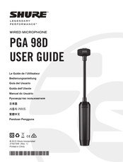 Shure PGA 98D Guide De L'utilisateur