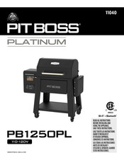 Pit Boss PLATINUM PB125OPL Manuel D'instructions