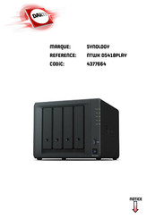 Synology NTWK DS418PLAY Guide De L'utilisateur