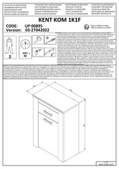 Forma Ideale KENT KOM 1K1F Instructions D'assemblage