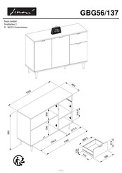 Finori GBG56/137 Instructions D'assemblage