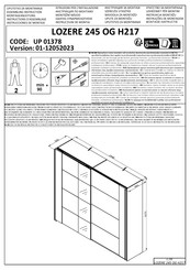 Forma Ideale LOZERE 245 OG H217 Instructions D'assemblage