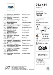 CRUZ Evo Rack Pro P28-158 Instructions De Montage