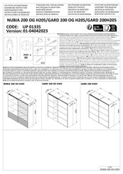 Forma Ideale GARD 200H205 Instructions D'assemblage