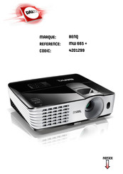 BenQ MW666 plus Manuel D'utilisation