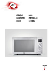 Beko MGF28310 Série Manuel D'utilisation