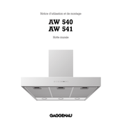 Gaggenau AW 541 Notice D'utilisation Et De Montage