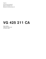 Gaggenau VG 425 211 CA Notice D'utilisation