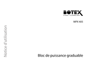 thomann Botex MPX 405 Notice D'utilisation