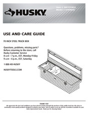 Husky H70TBOX Guide D'utilisation Et D'entretien