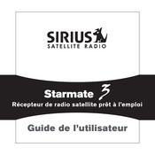 Sirius Satellite Radio Starmate 3 Guide De L'utilisateur