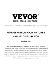 VEVOR J20 Manuel D'utilisation