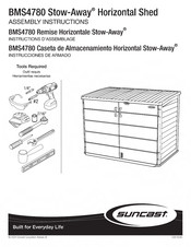 Suncast BMS4780 Stow-Away Instructions D'assemblage