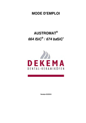 Dekema AUSTROMAT 664 iSiC Mode D'emploi