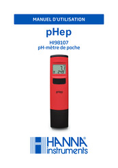 Hanna Instruments pHep Manuel D'utilisation